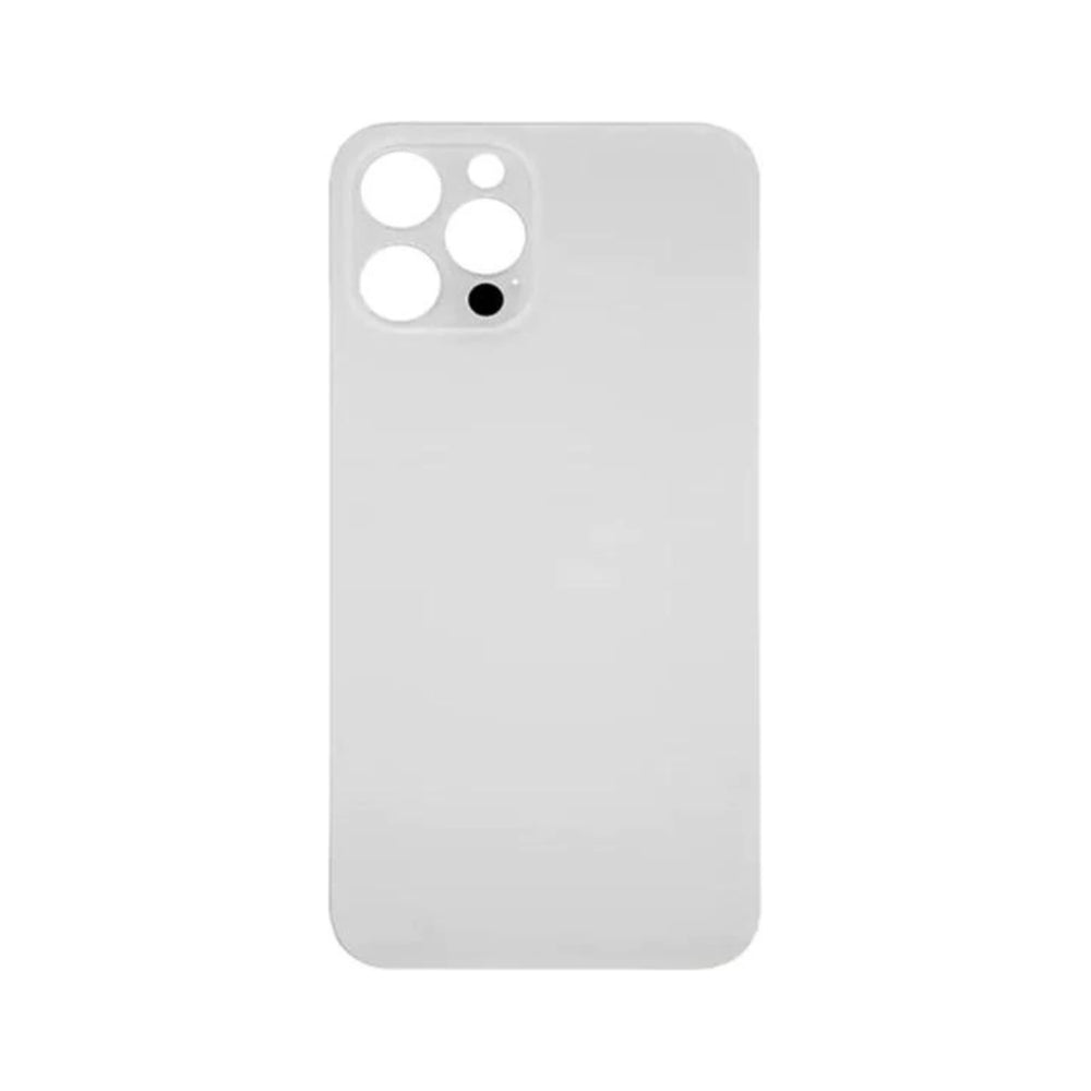 Iphone 12 Pro Max Back Glass Big Hole With Adhesive Silver