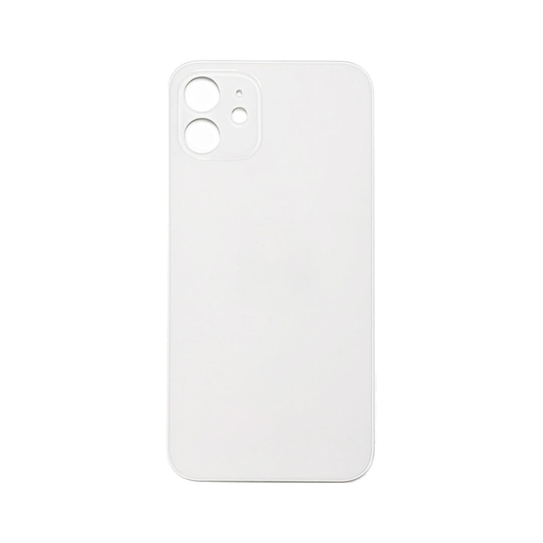 Iphone 12 Mini Back Glass Big Hole With Adhesive White