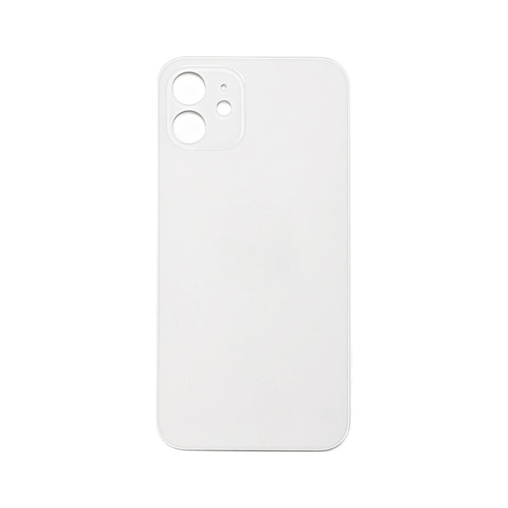 Iphone 12 Back Glass Big Hole With Adhesive White