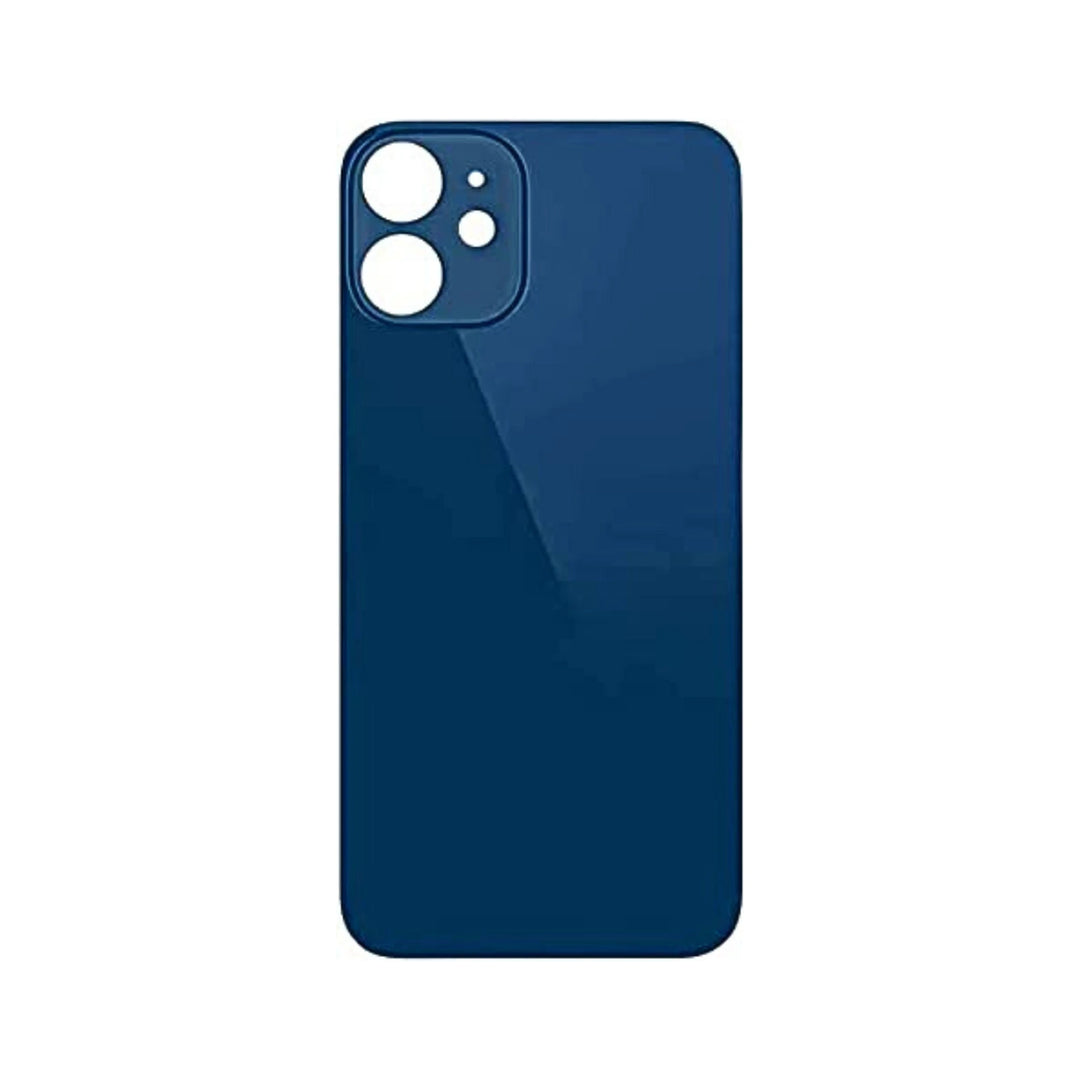 Iphone 12 Back Glass Big Hole With Adhesive Blue