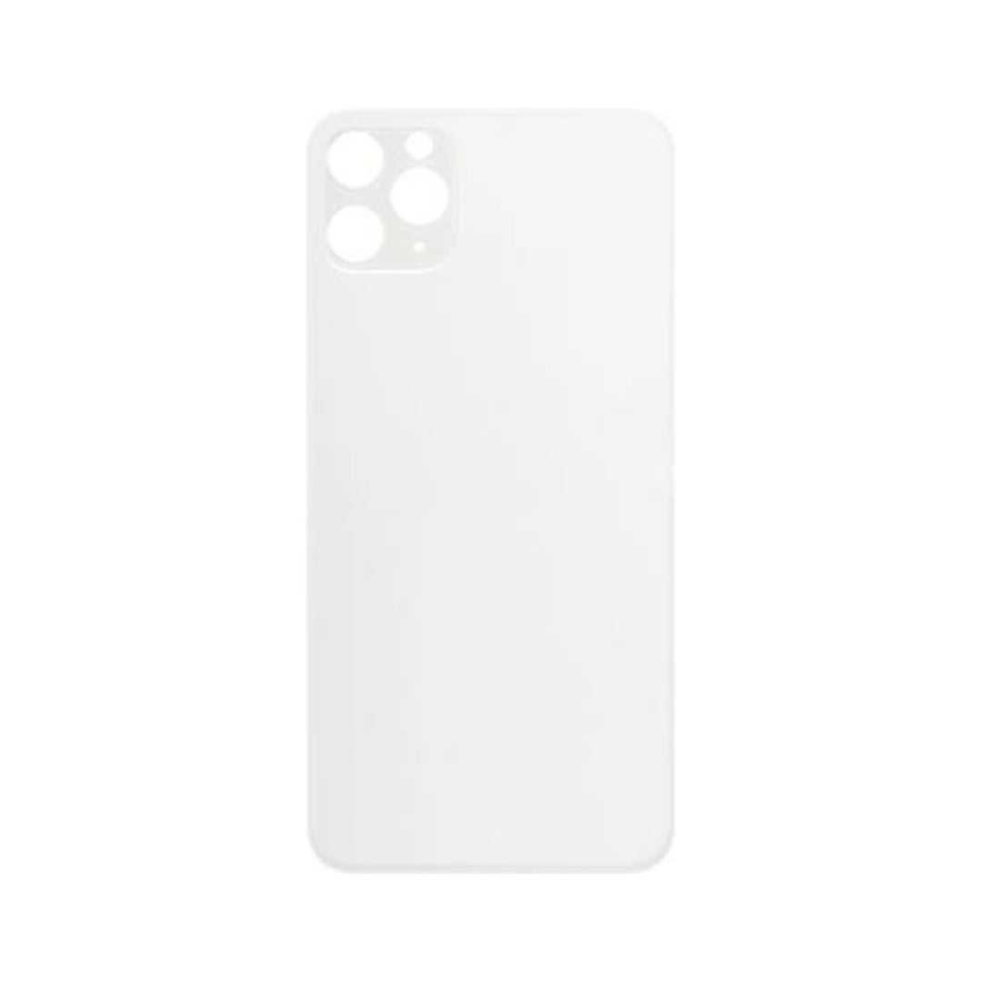 Iphone 11 Pro Back Glass Big Hole With Adhesive Silver