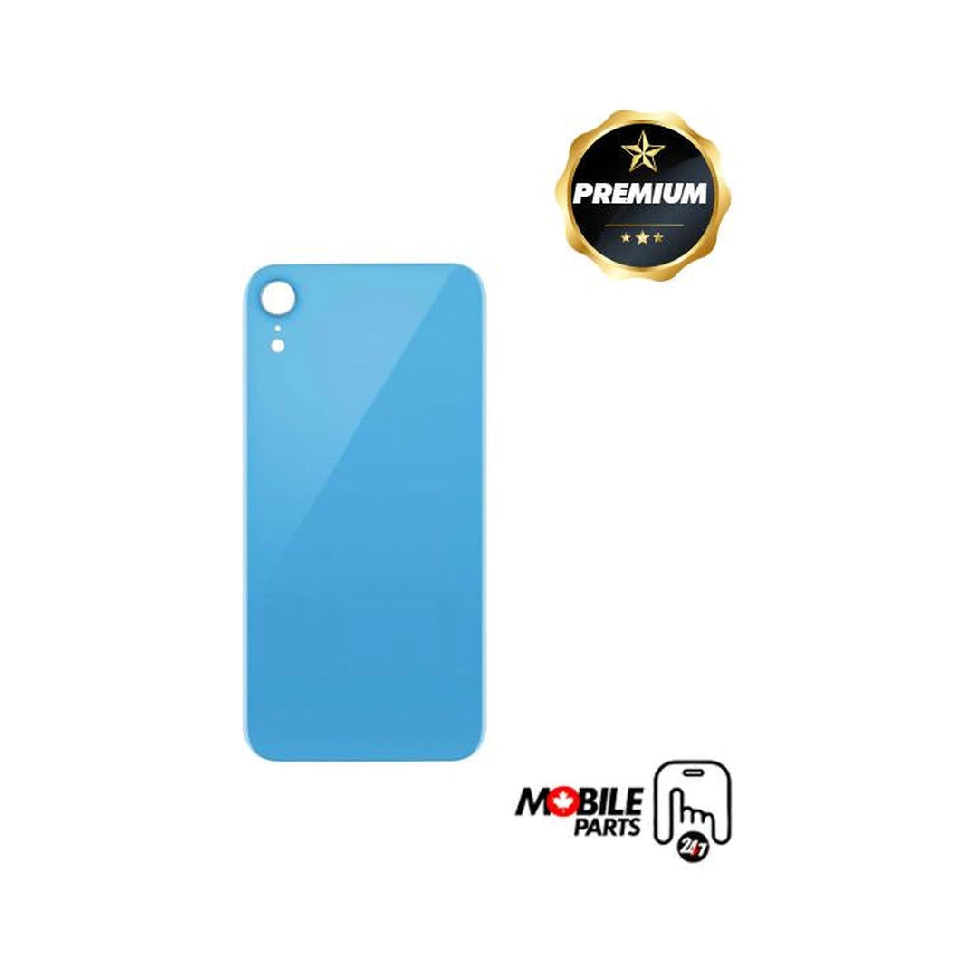 Iphone Xr Back Glass Big Hole With Adhesive Blue