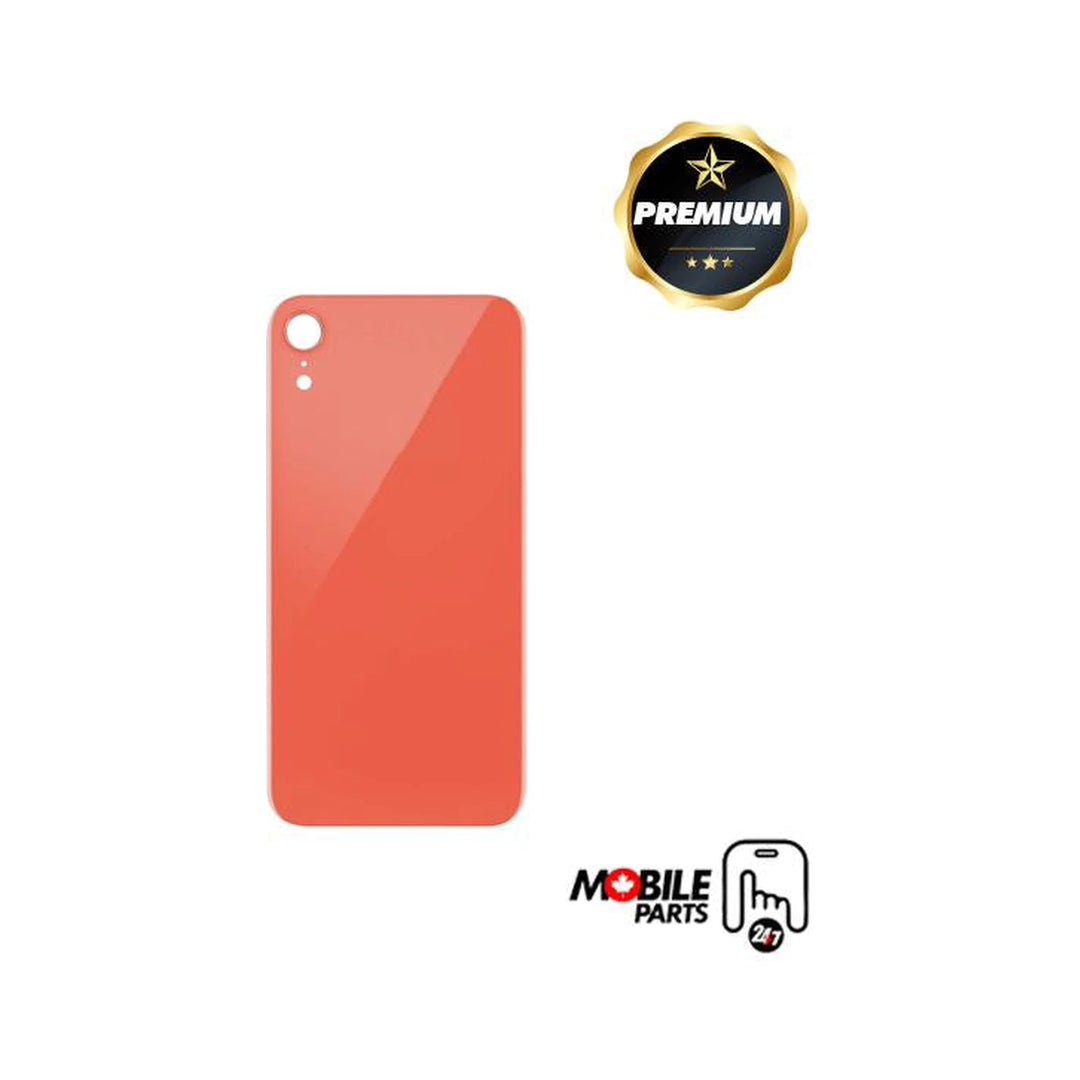 Iphone Xr Back Glass Big Hole With Adhesive Coral