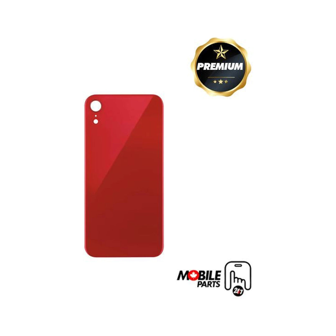 Iphone Xr Back Glass Big Hole With Adhesive Red