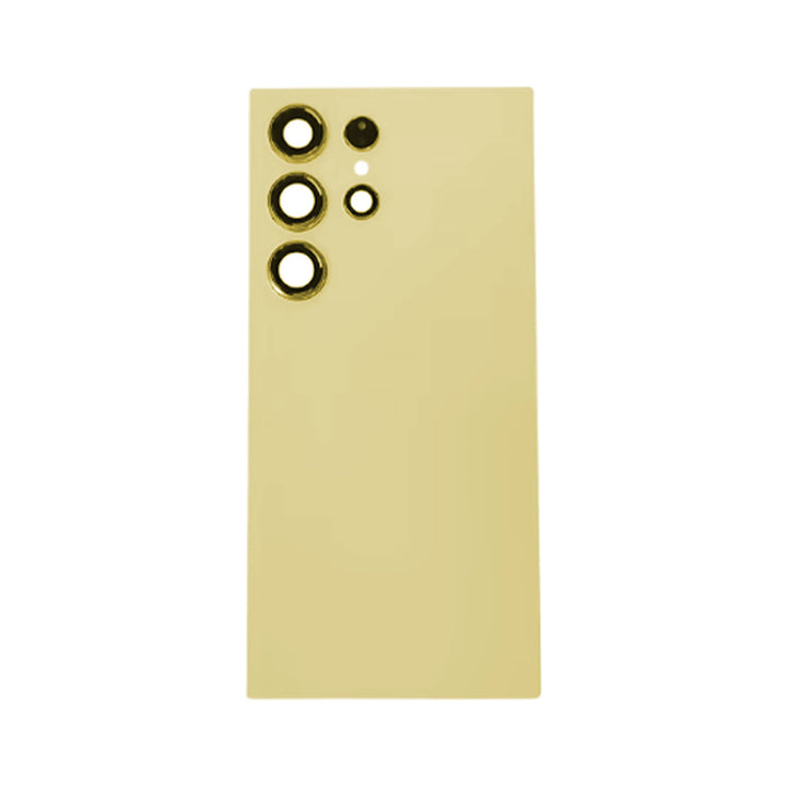 Samsung S24 Ultra  Back Glass With Camera Lens Titanium Yellow