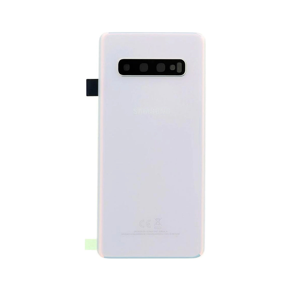 Samsung S10 G973F Back Battery Glass With Camera Lens Prism White
