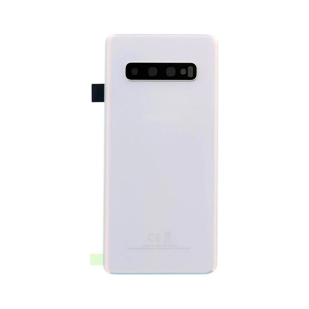Samsung S10 G973F Back Battery Glass With Camera Lens Prism White