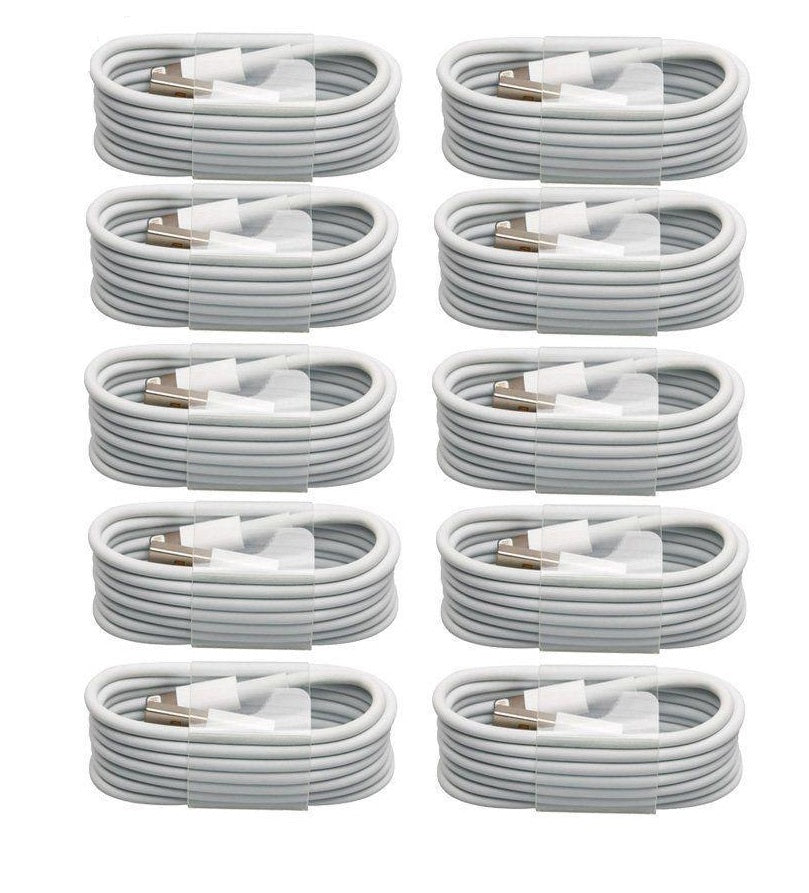 Pack Of 10 High Quality Iphone Lightning Data Cable 1M- Iphone Charging Cable