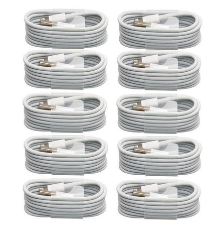 Pack Of 10 High Quality Iphone Lightning Data Cable 1M- Iphone Charging Cable