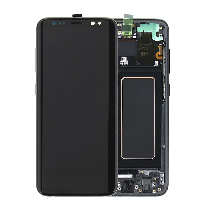 Samsung S8 Lcd Screen Black With Frame