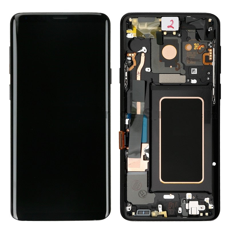 Samsung S9 Lcd Screen Black With Frame