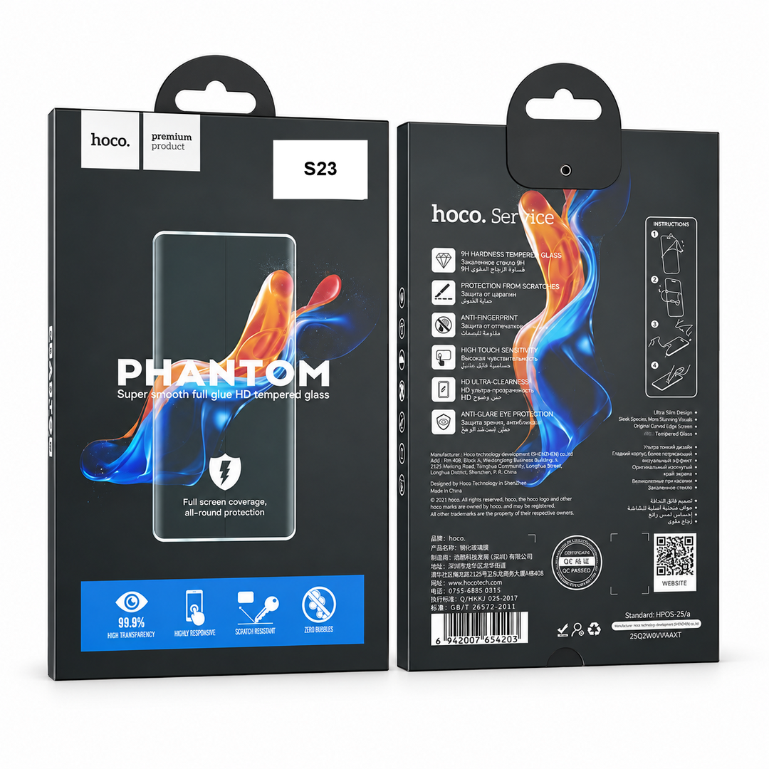 Samsung S23 Tempered Glass Phantom