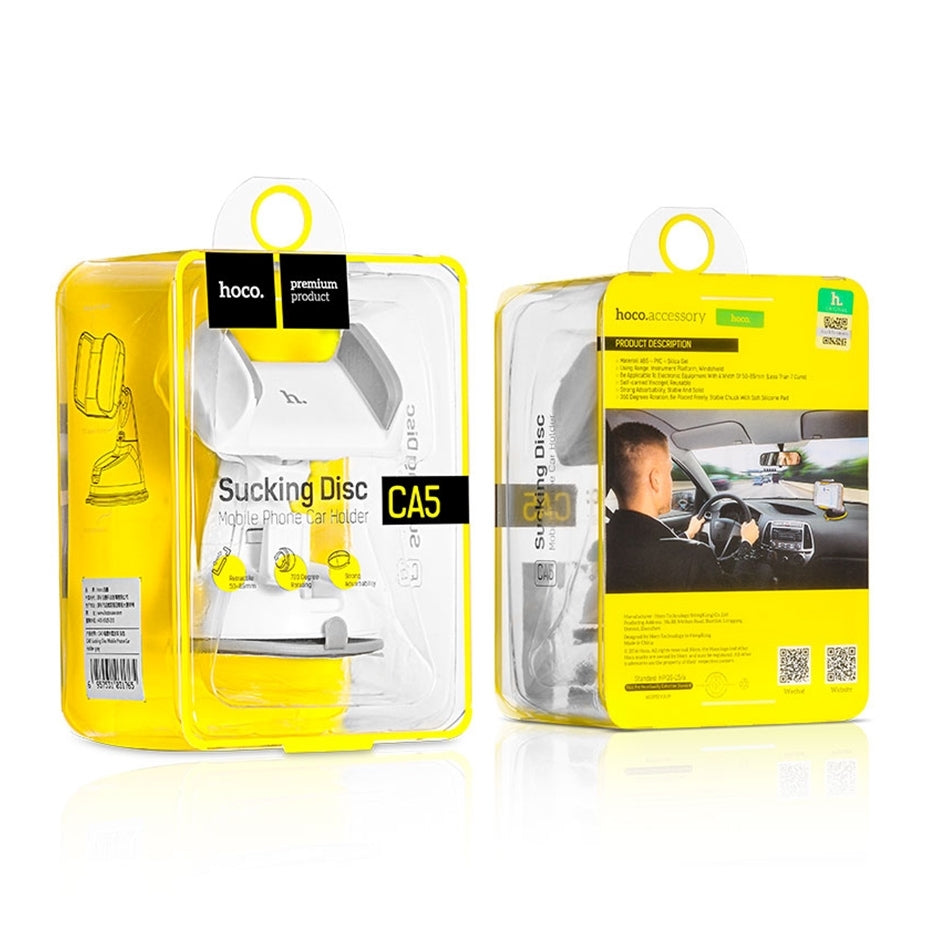 Hoco Ca5 Suction Base Mobile Phone Holder 7” 360° Rotation