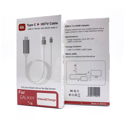 Type C to HDMI TV AV Adapter Cable- Usb - C- Hdmi
