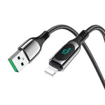 Hoco S51 Extreme Data Cable USB to Lightning for iPhone with display 1.2M