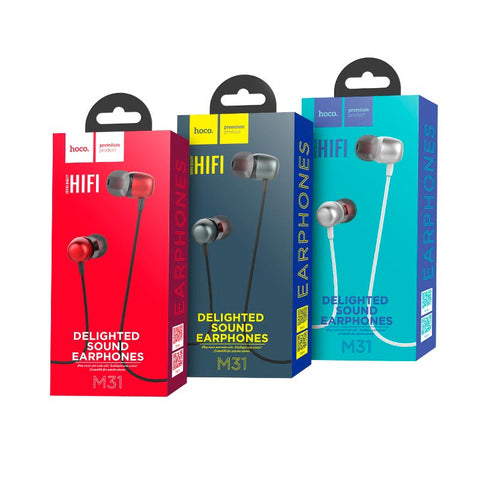 HOCO M31 EARPHONES DELIGHTED SOUND UNIVERSAL WITH MIC