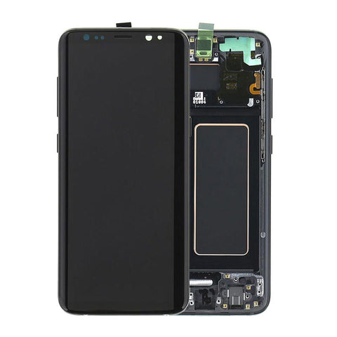 Samsung S8 G950F Lcd Screen Black with frame