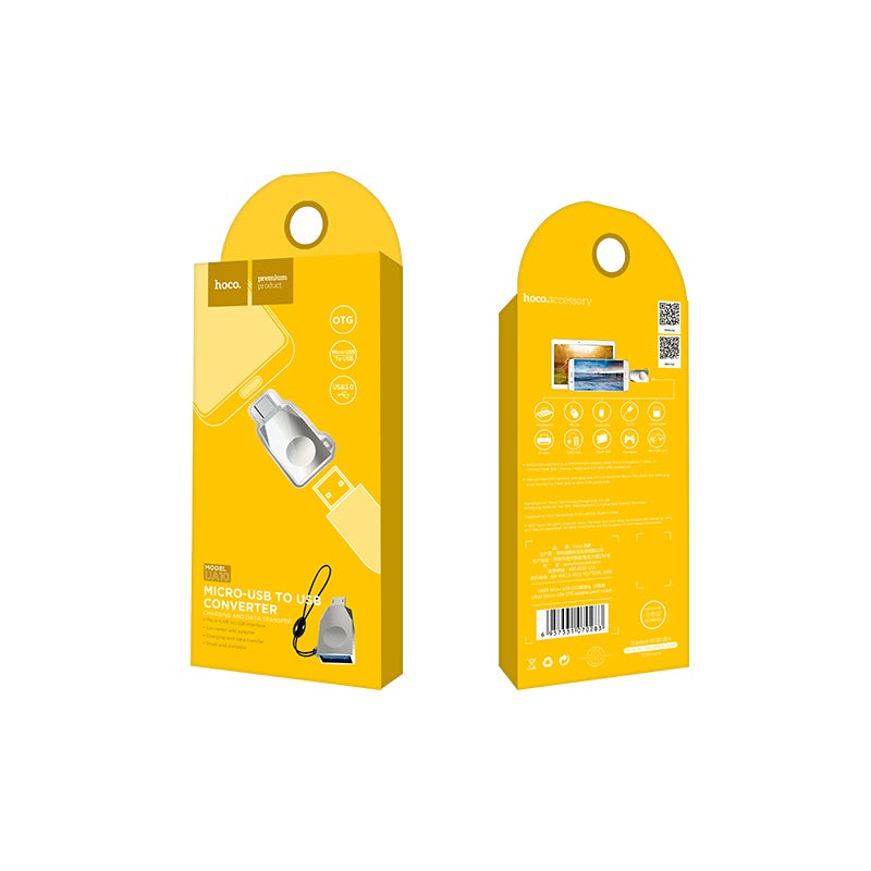 Hoco Adapter Micro-Usb To Usb Ua10 Charging And Data Sync