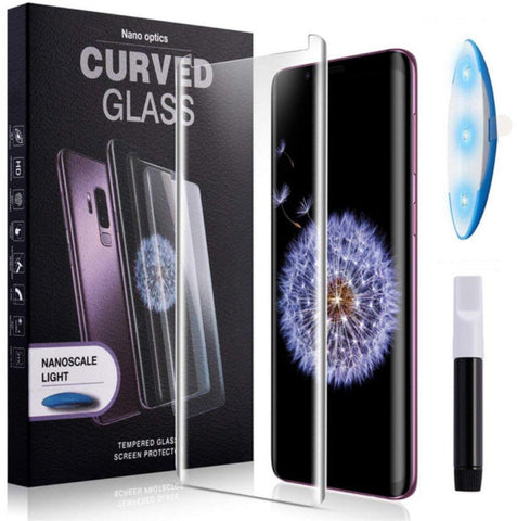 Full UV Glue Curved Tempered Glass Retail pack